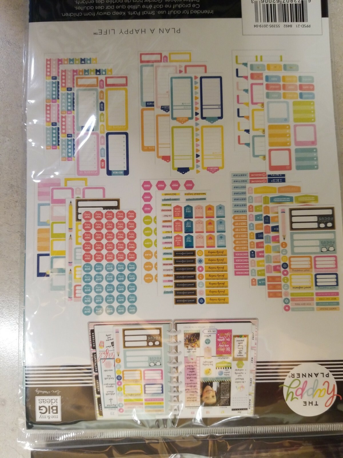 THE HAPPY PLANNER Teacher Stickers 536 Pieces