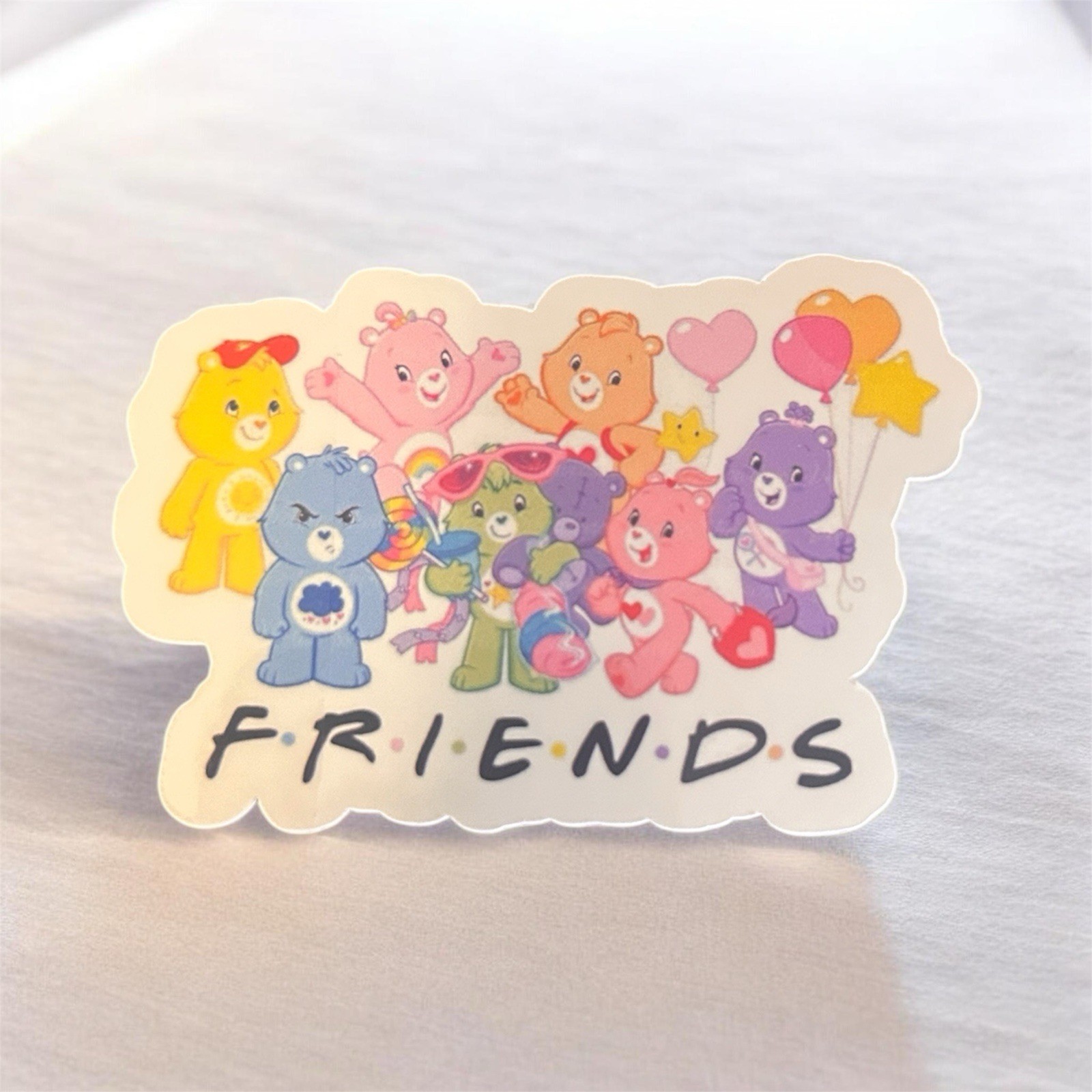 Handmade Care Bear Friends Sticker