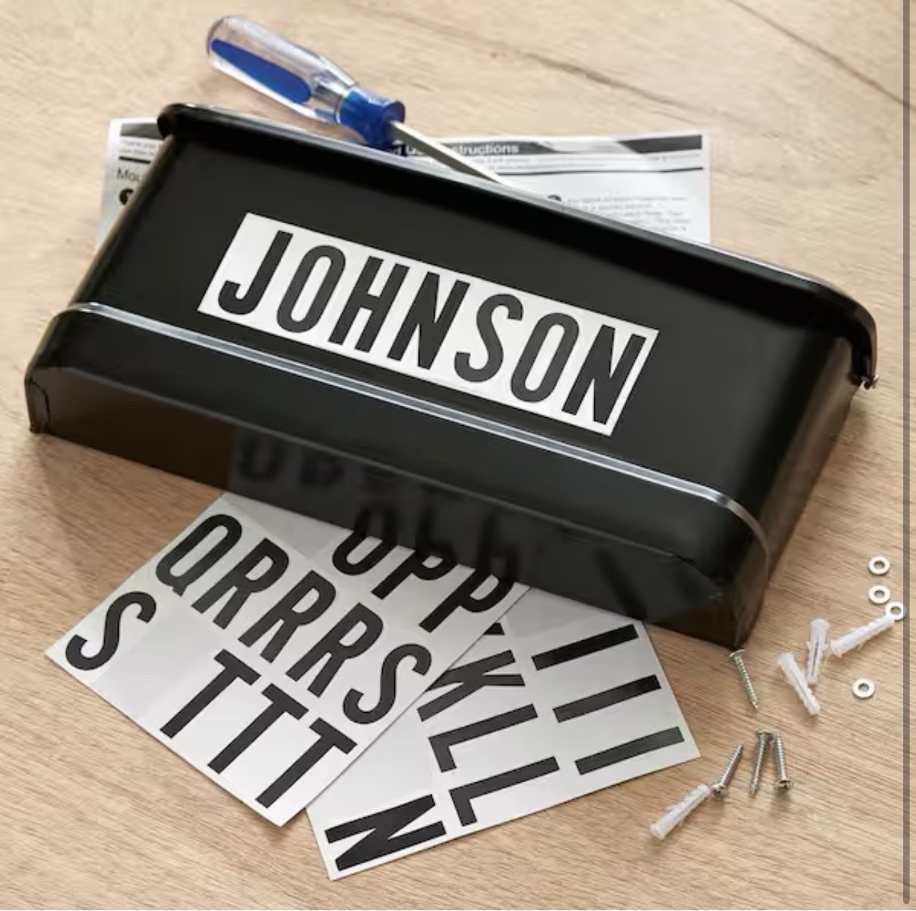 Everbilt Adhesive 2 Inch Letters Black & White 65 Piece New