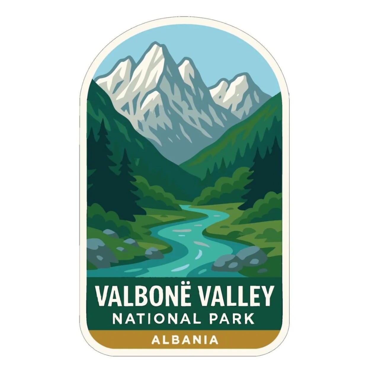 Valbonë Valley Albania Iron On Heat Transfer Vinyl HTV World National Parks