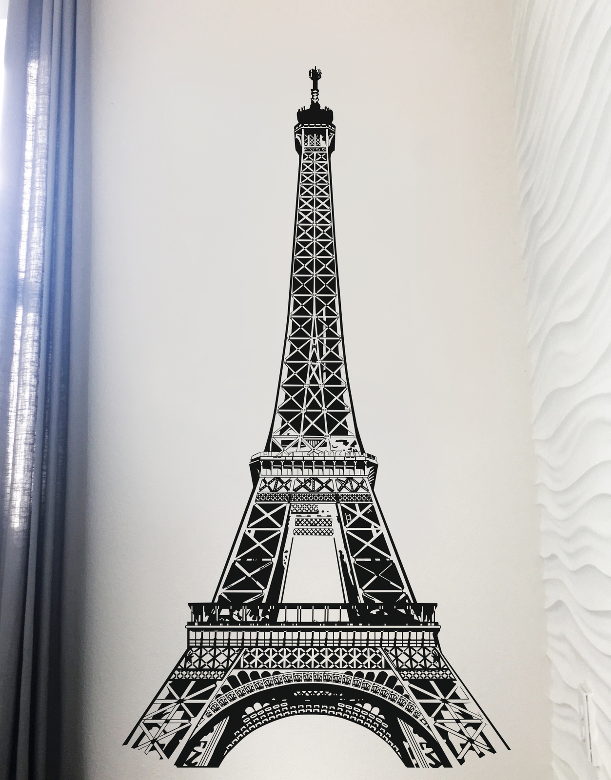 Eiffel Tower Wall Decal. Paris France. #877