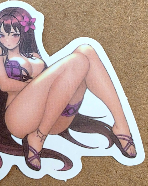 Waifu Sticker Idol Girl Princess Punk Bikini Lingerie Anime Manga Pinup Pin Up