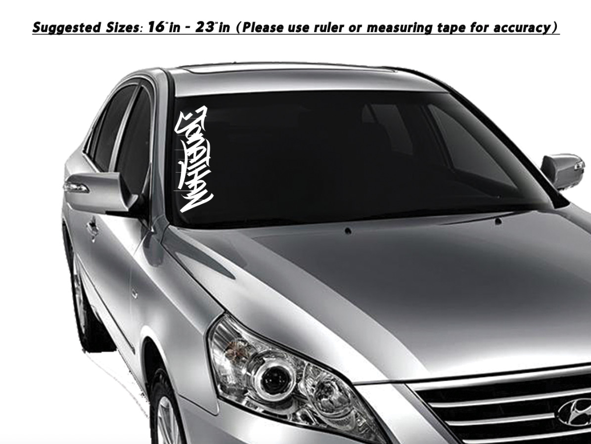 Custom Personalized Graffiti Tag Name Decal Sticker for Car Window Tumbler Wall