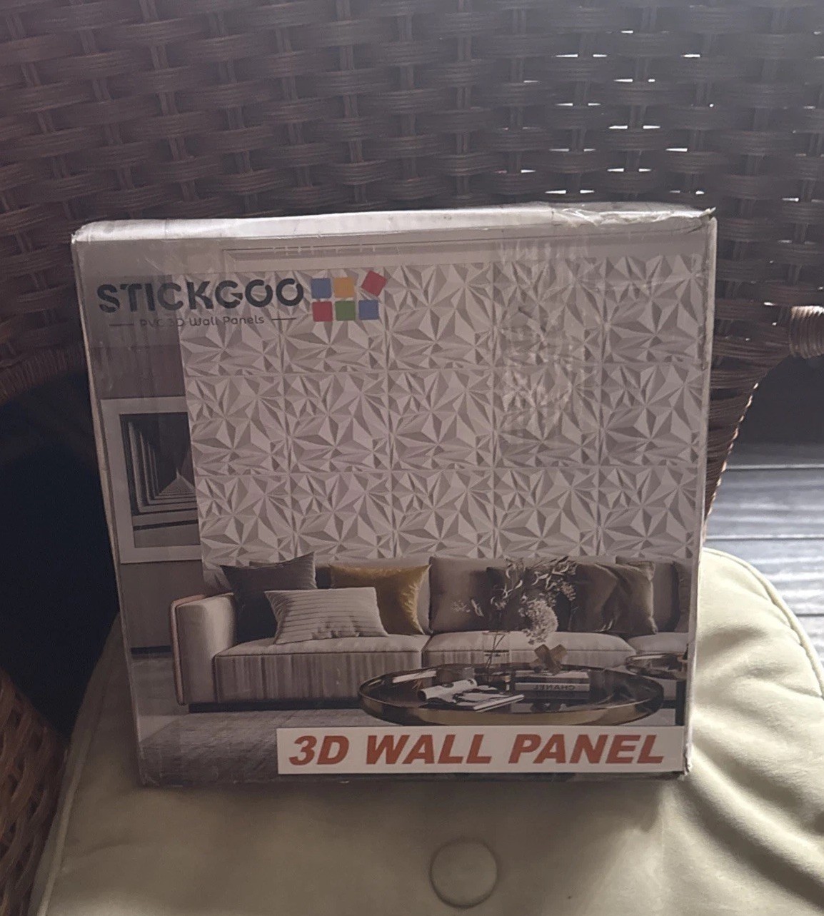 3D Wall Panels 33 Pack 12×12 PVC Textured Accent Wall Diamond Design Wall Decor