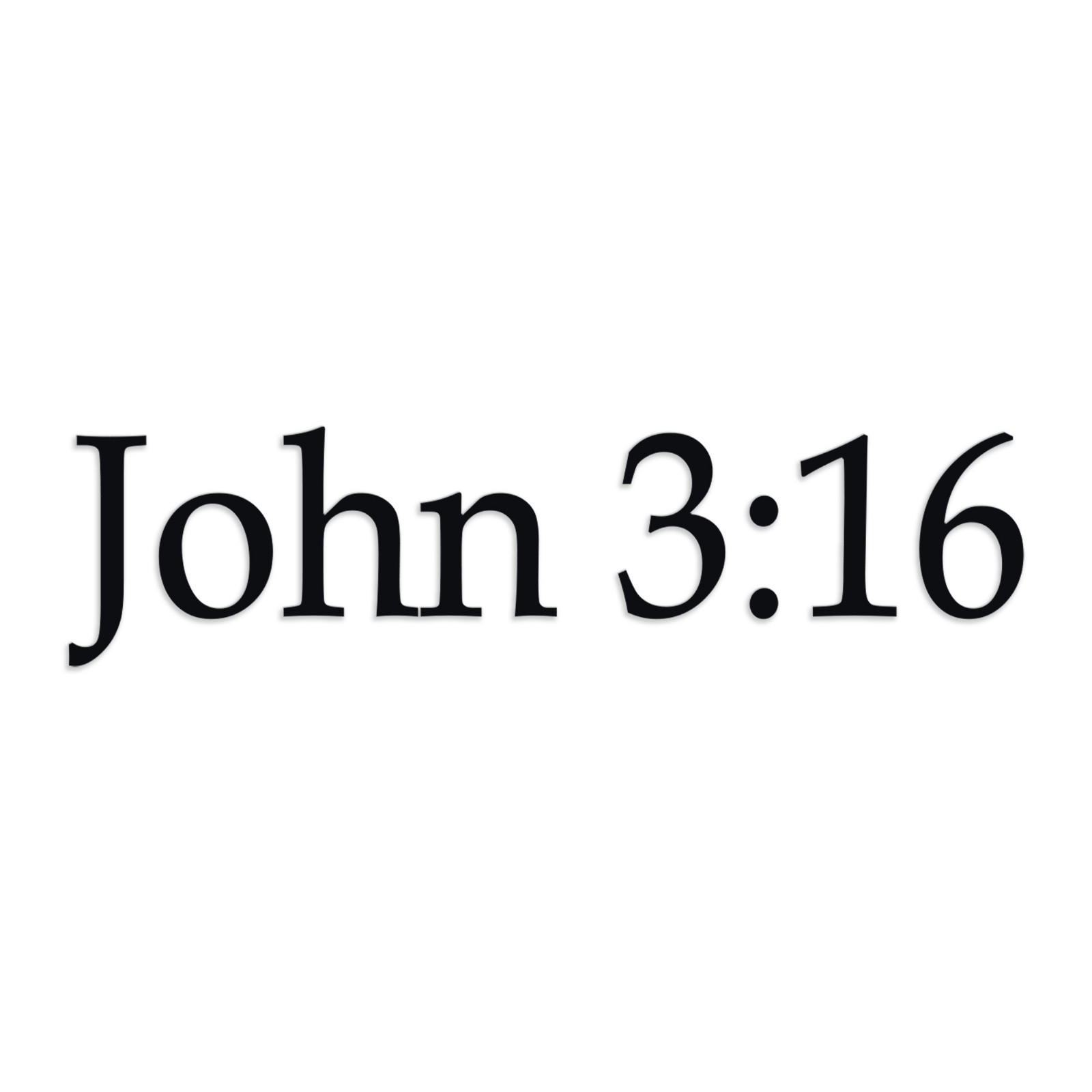 John 3:16 Vinyl Decal – Christian Bible Verse Sticker – Faith Scripture Wall Car