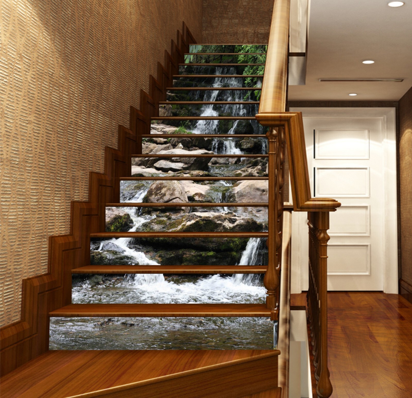 3D Stone Creek AZ1336 Stair Risers Decoration Mural Vinyl Wallpaper Kay