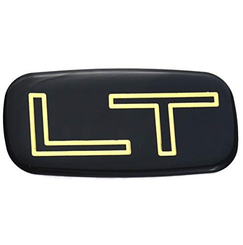 1pcs Lt Badge Emblem Sticker Replacement for Chevrolet Silverado Gold/Black