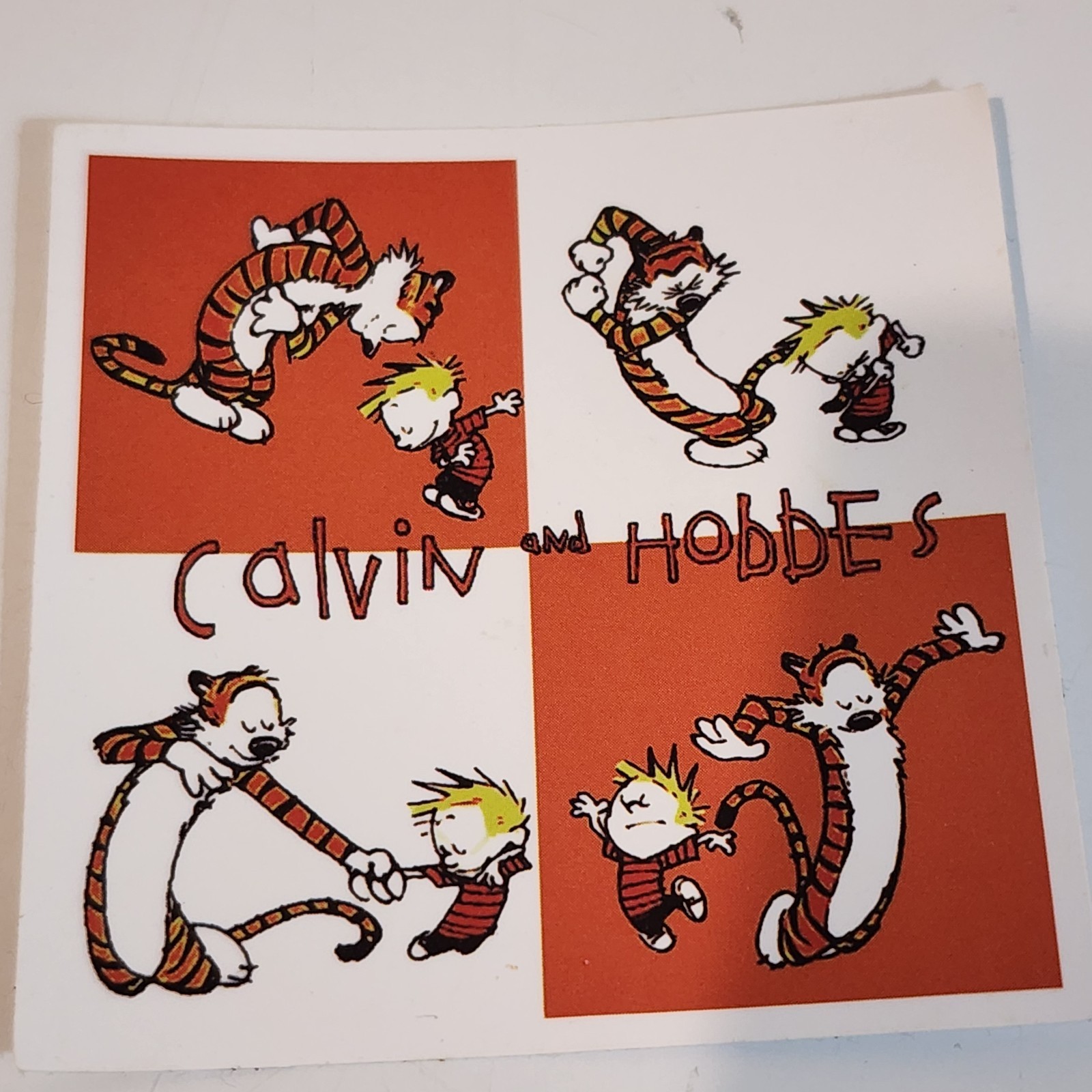 3 Vintage Calvin And Hobbes Stickers 2.25 Inches