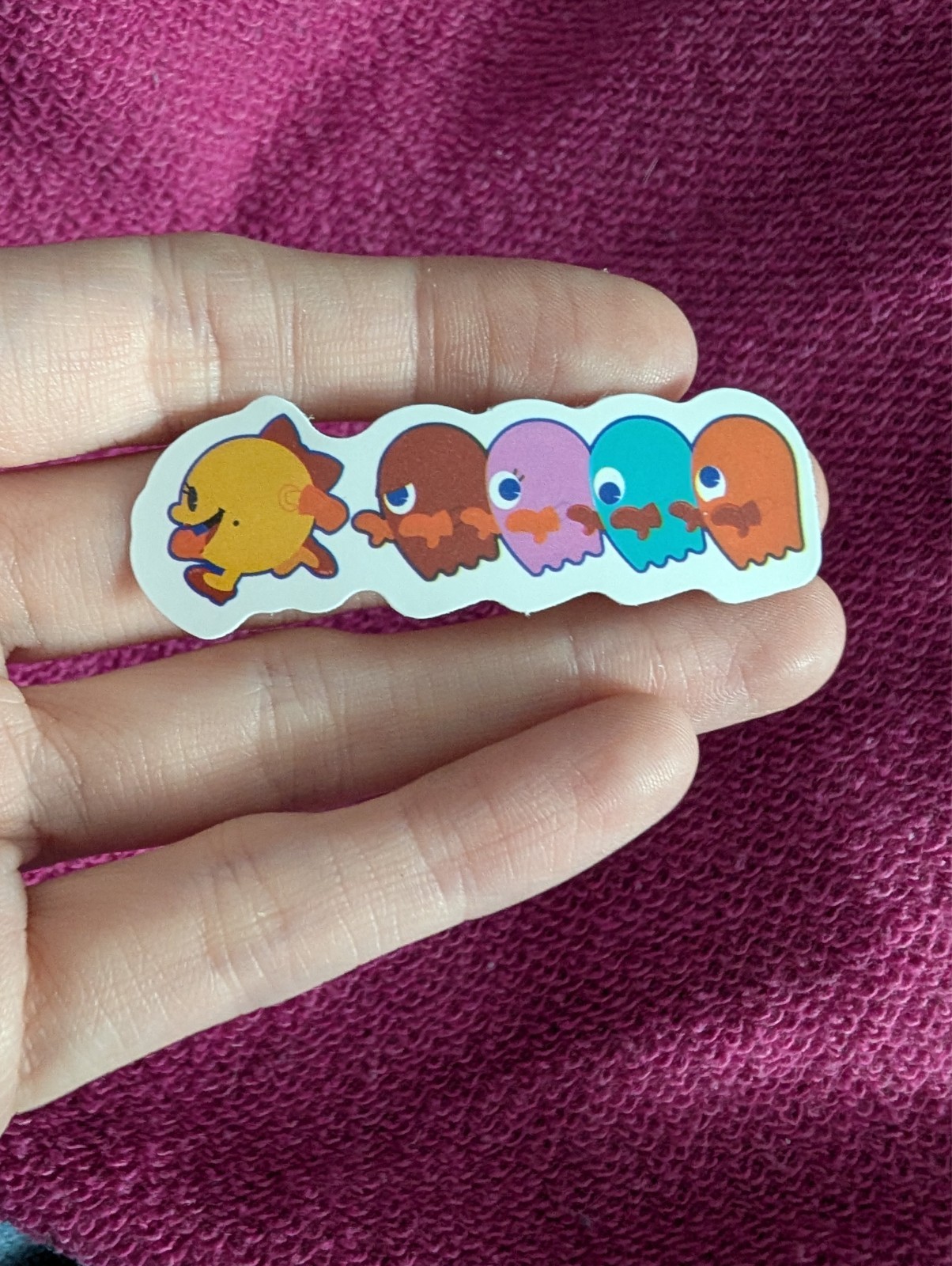 Pac-Man Sticker – Retro Arcade, Video Game, Blinky, Ghost, Pinky, Clyde