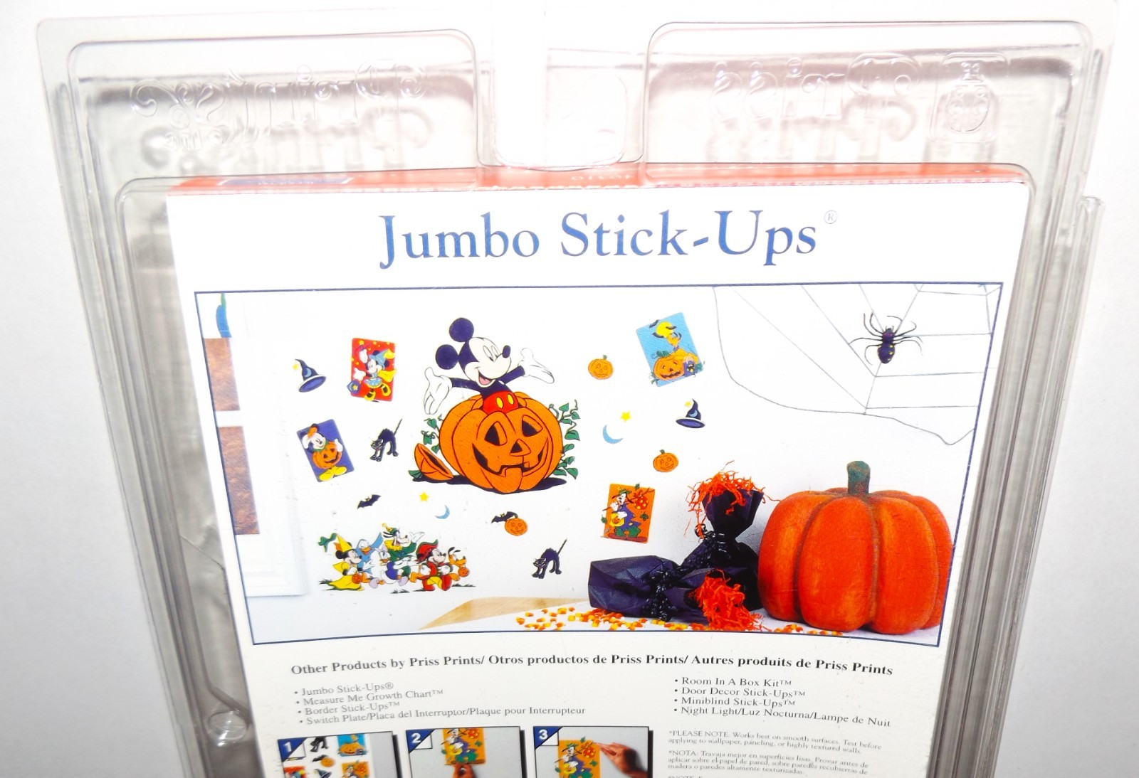 Priss Prints Mickey’s Jumbo Stick-Up Decorations New Sealed