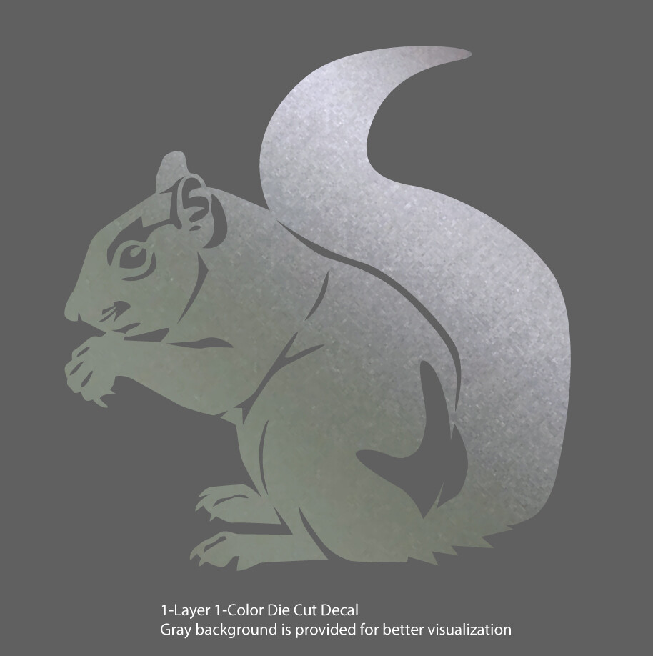 Animals – Wild Life – Tree Squirrel 2 Laptop, Car, Bumper, Door Decal Sticker