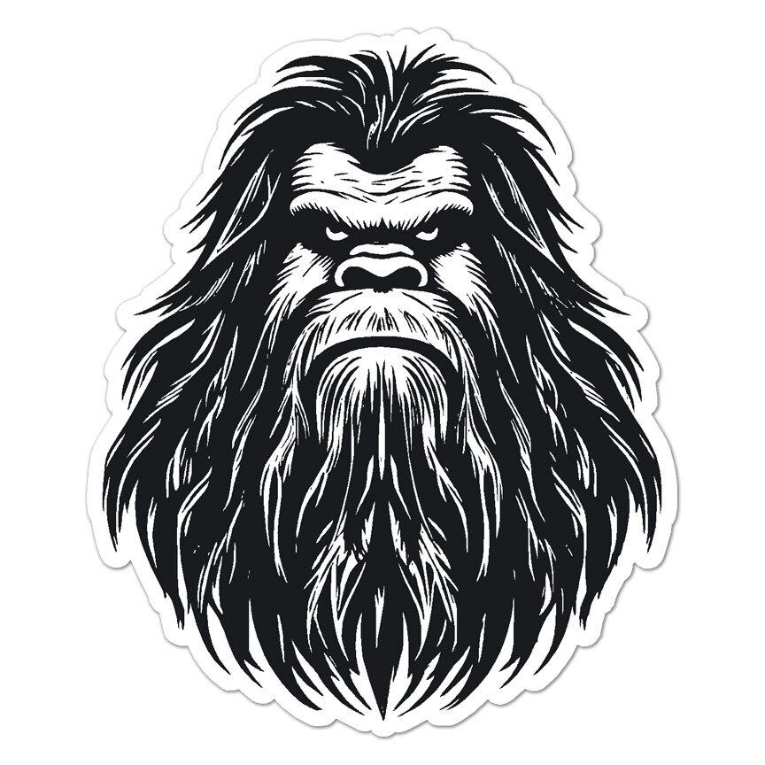 Bigfoot Sasquatch, Vinyl Decal Sticker, Indoor Outdoor, 3 Sizes, #9789