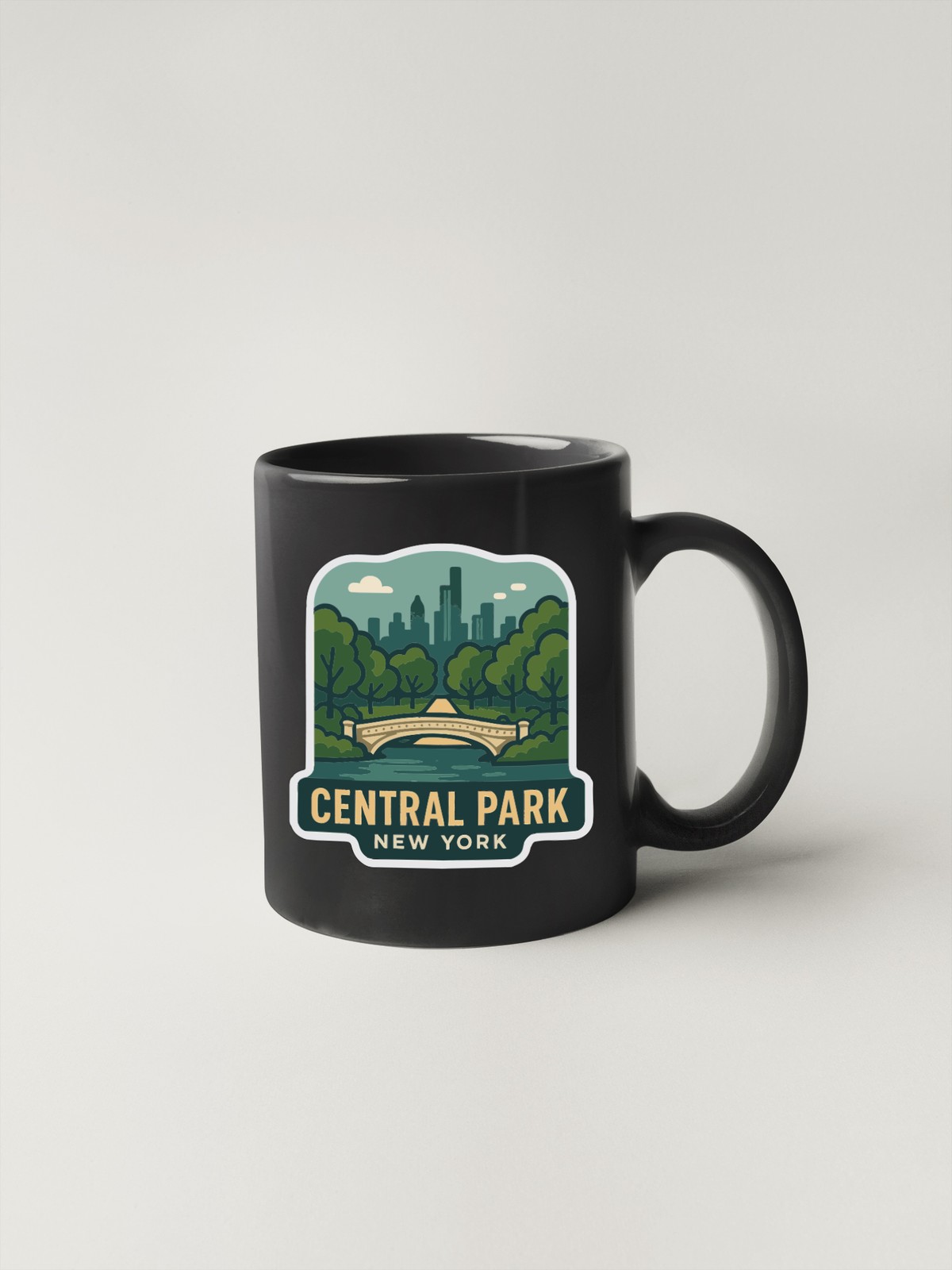 Central Park New York Sticker Decal Vinyl Die-Cut Symbolic Landmark Design
