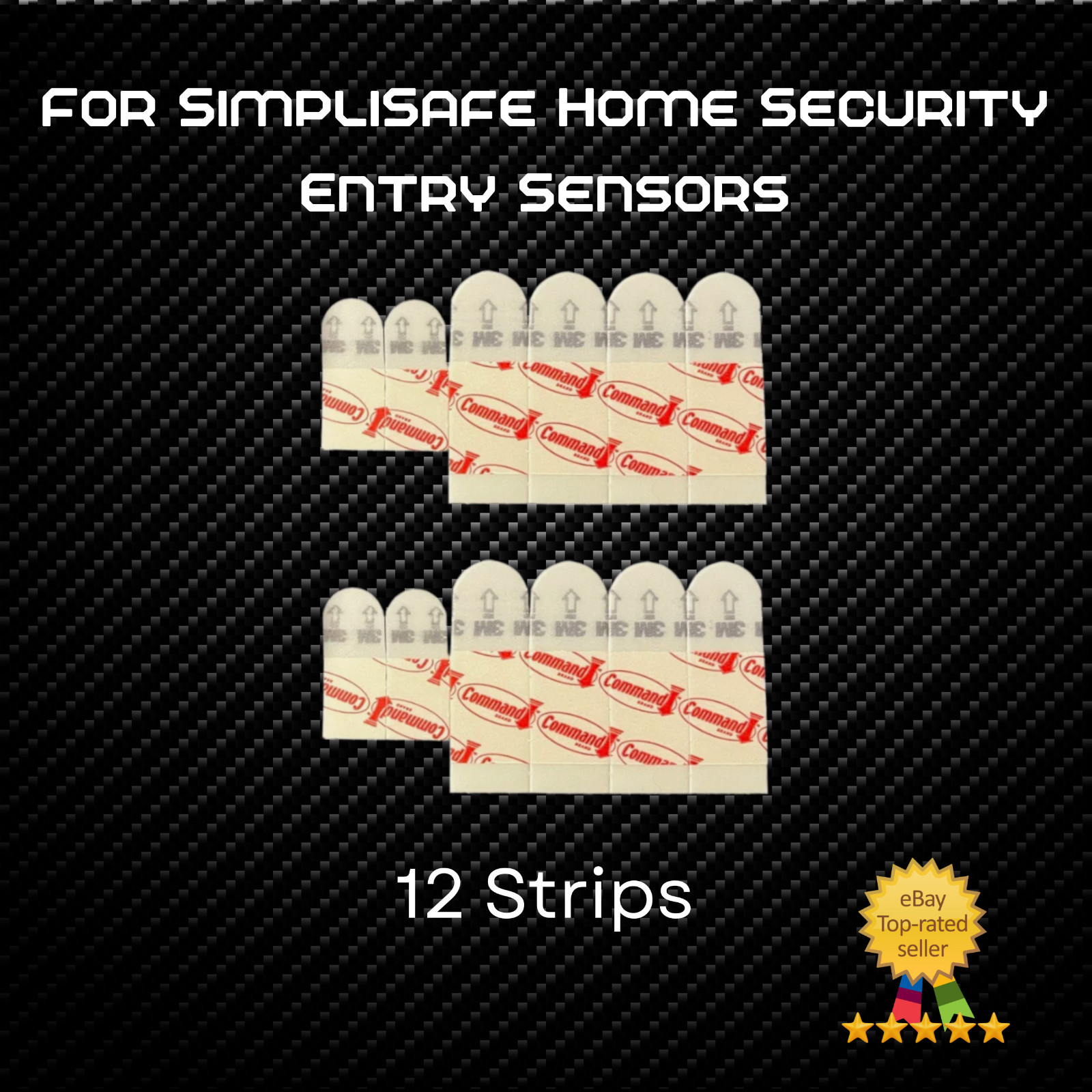 3M Command Strip Adhesive Tape Kits – SimpliSafe Security Entry Sensors & Keypad