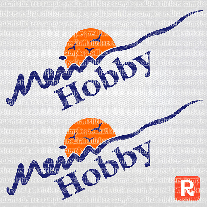 My Hobby decals XL motorhome 24" caravan stickers 2 pieces for renovation