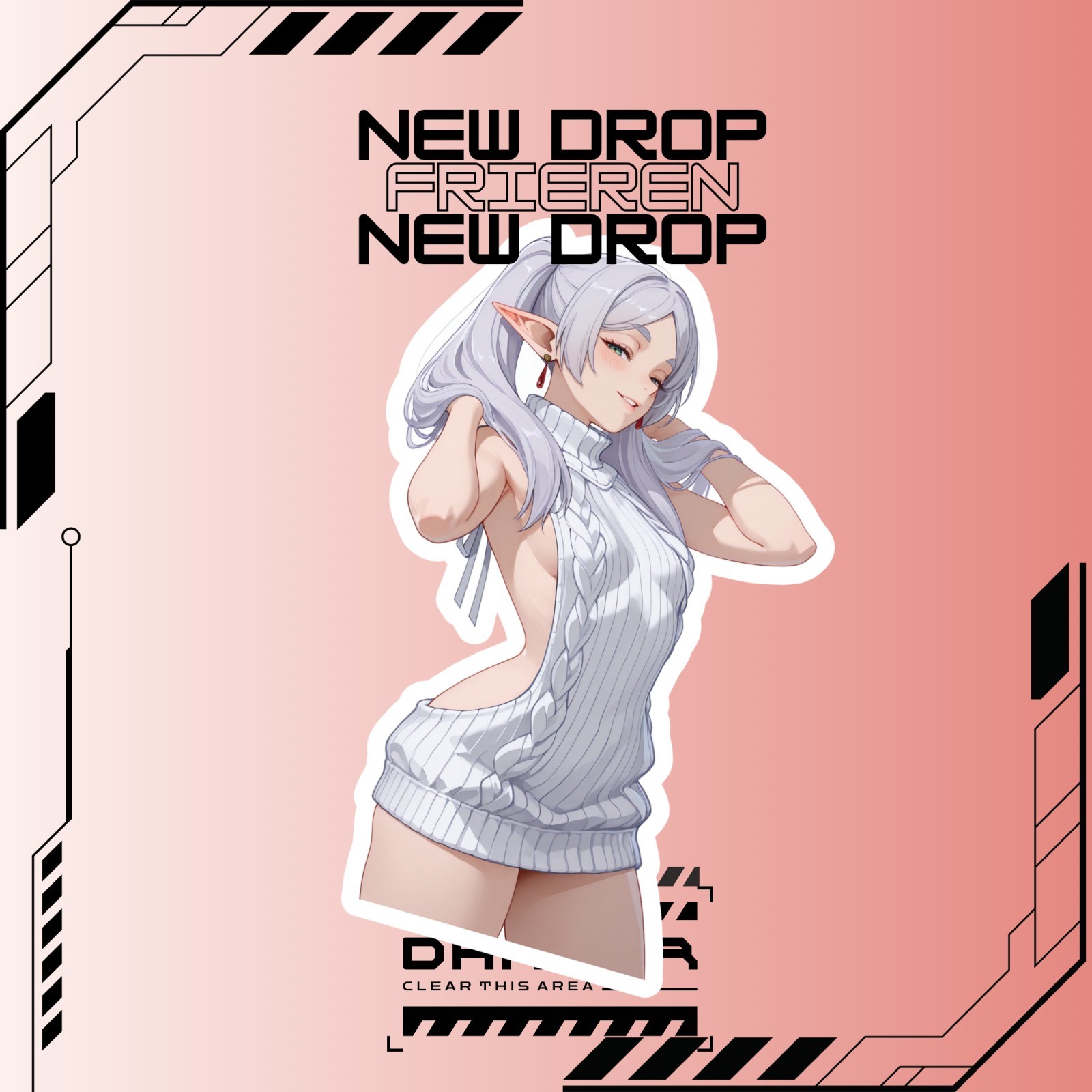 Frieren | Anime Girl Waifu Sticker Decal