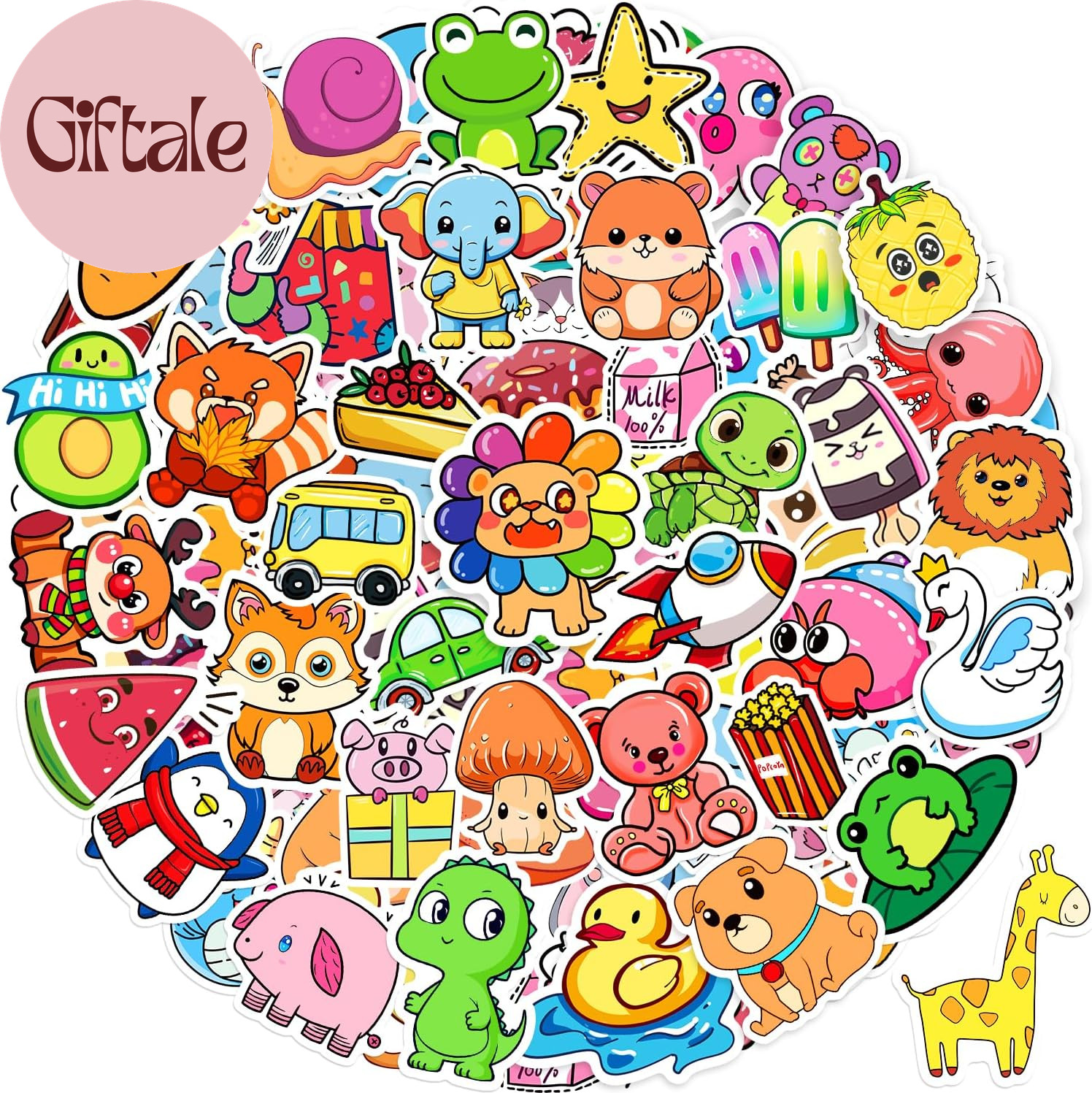Stickers for Kids, 600Pcs Cute Water Bottle Stickers for Teens, Vinyl Waterproof
