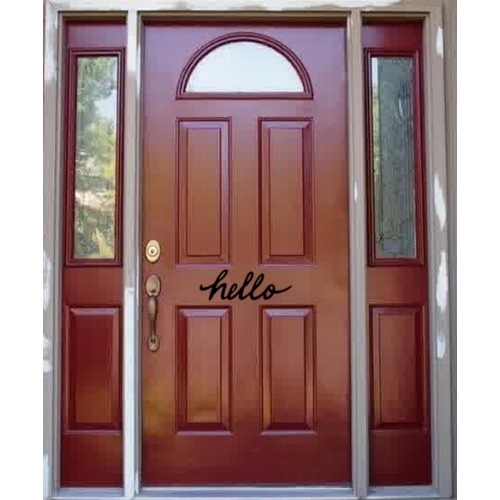 Hello Wall Decal Home Art Front Door Greeting Car Window Laptop Vinyl Sticker