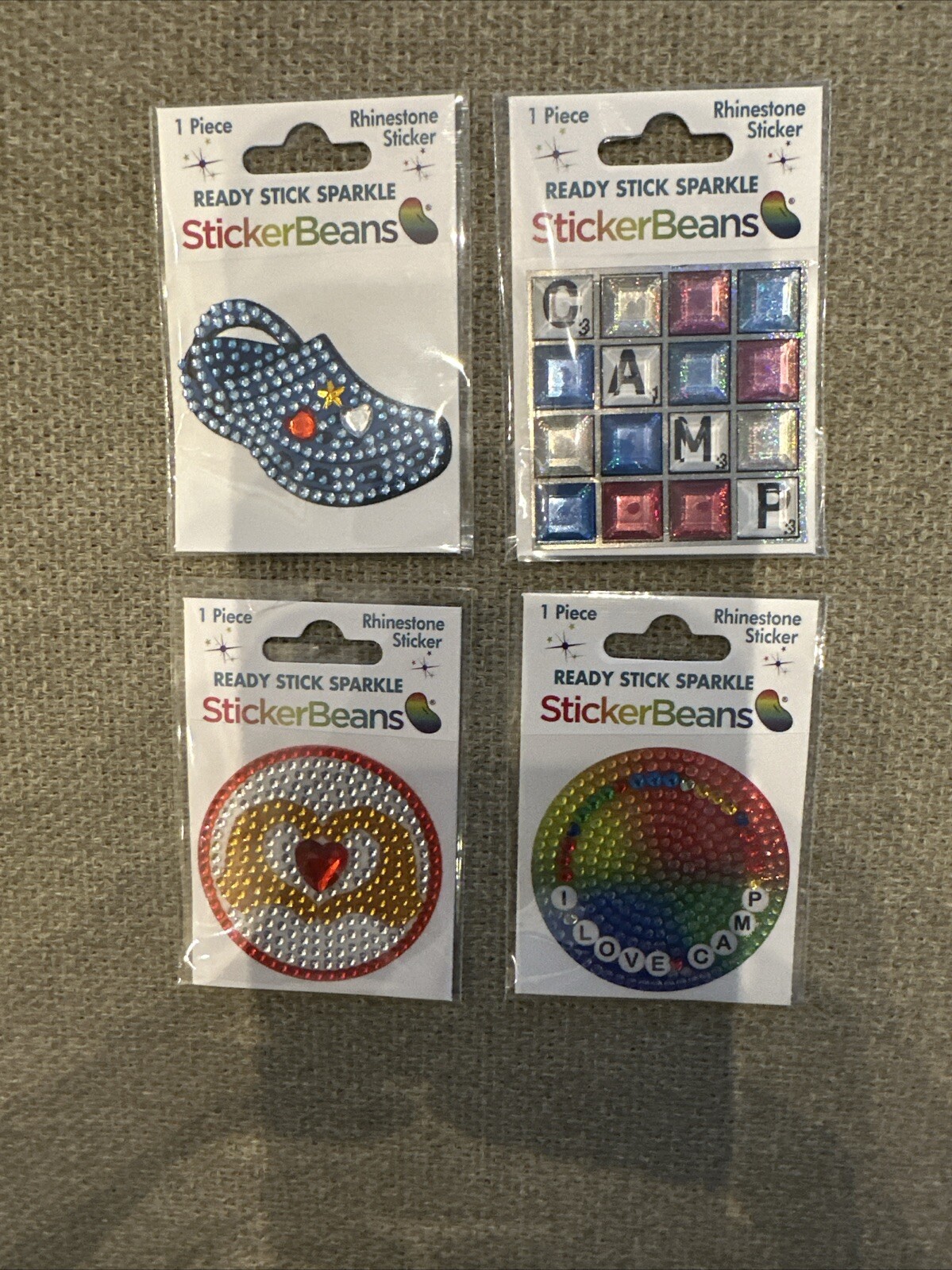 NEW StickerBeans 2024 Bean Bag, Set Of 4 Stickers – 2” Sticker