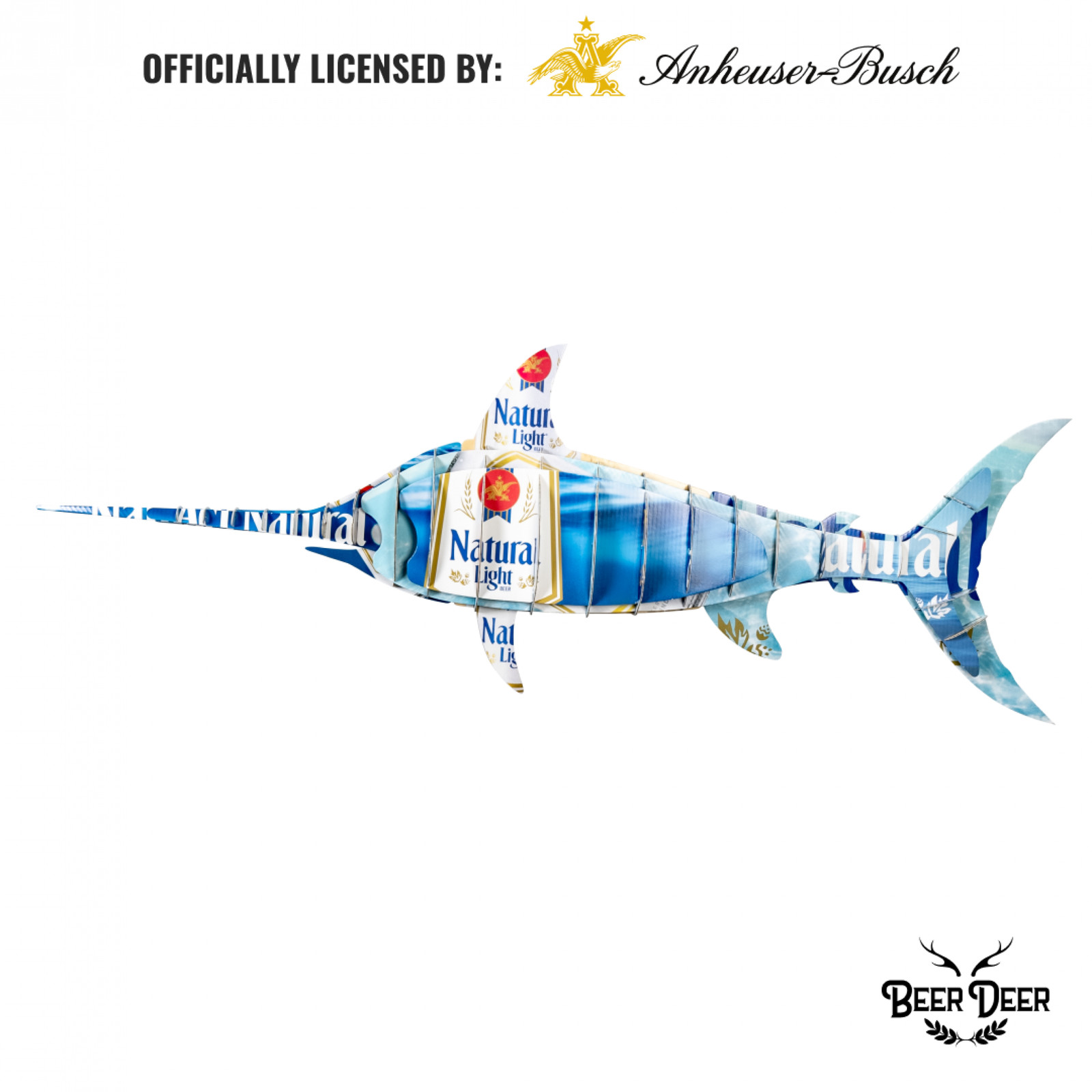 Natural Light Carboard Marlin Mount Multi-Color
