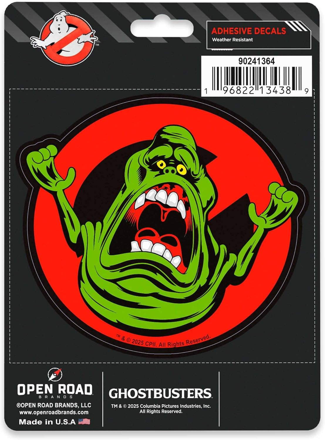 Ghostbusters Slimer Adhesive Vinyl Decal – Fun Slimer Sticker for Car, Laptop, T