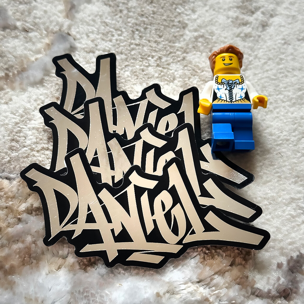 Name Sticker Pack : DANIEL | for school or Office | graffiti | Calligraphy
