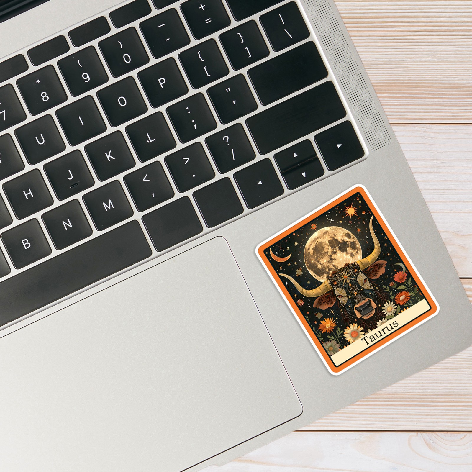 Taurus Zodiac Tarot Card – Vinyl Decal Sticker – Car Window Laptop – #1999