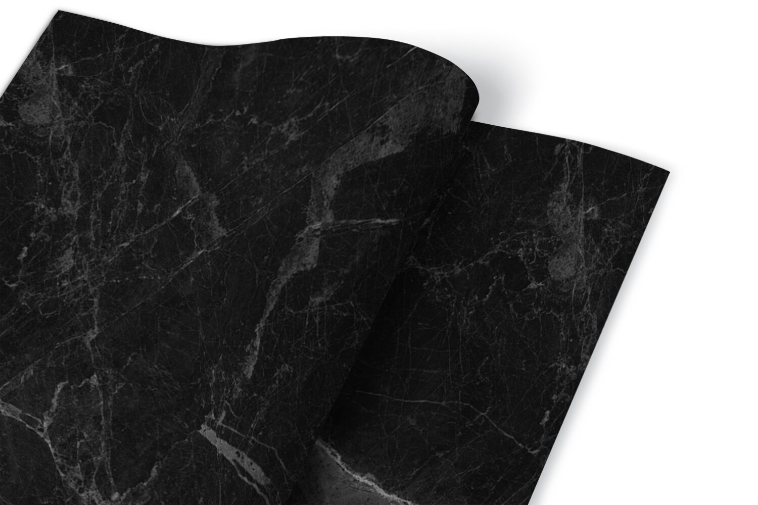 Worktop Covering Furniture Stickers Self Adhesive Vinyl Wrap Dark marble 100×50