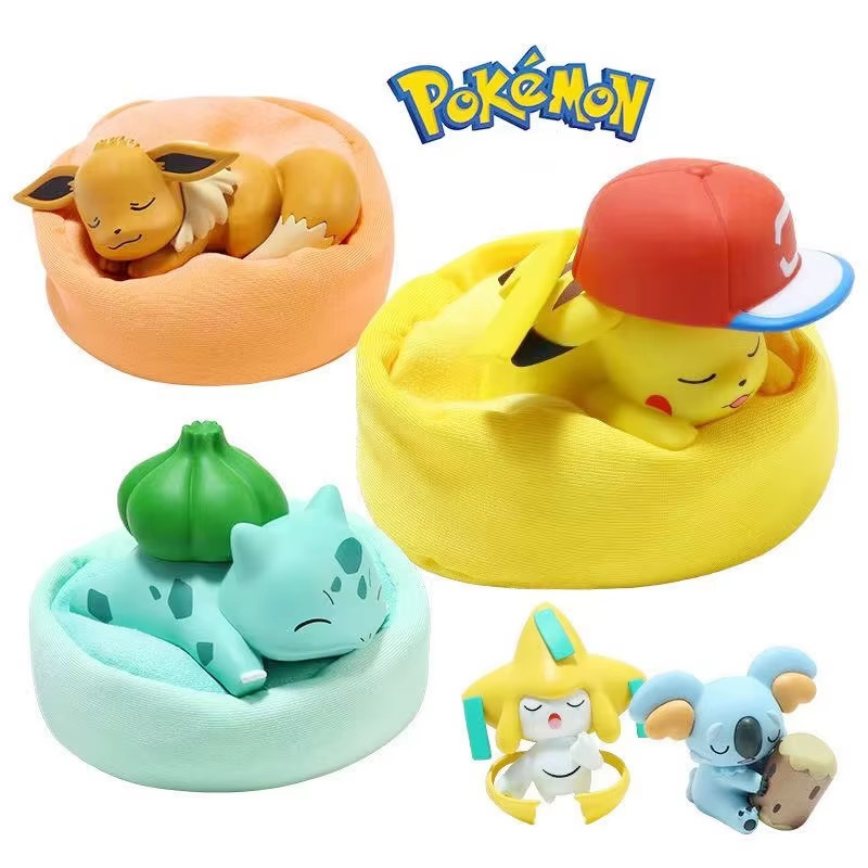 Pokemon Starry Dream Action Figure Pikachu Eevee Bulbasaur Toy