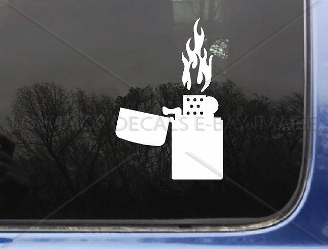 Vintage Cigarette Lighter Retro Car Truck SUV Decor Art Die Cut Vinyl Decal
