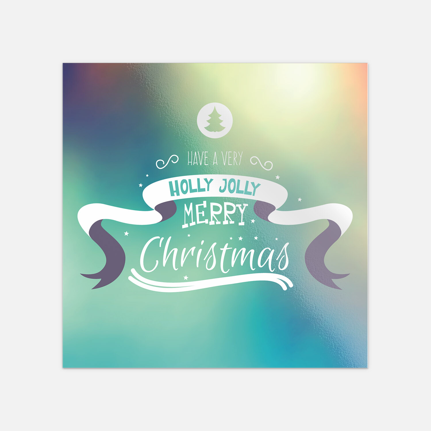 Have A Very Holly Jolly Merry Christmas Slogan Vinyl Sticker Decal