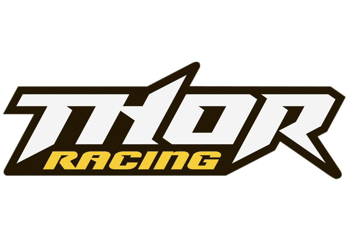Thor racing sticker logo skate cell laptop bumper vinyl decal