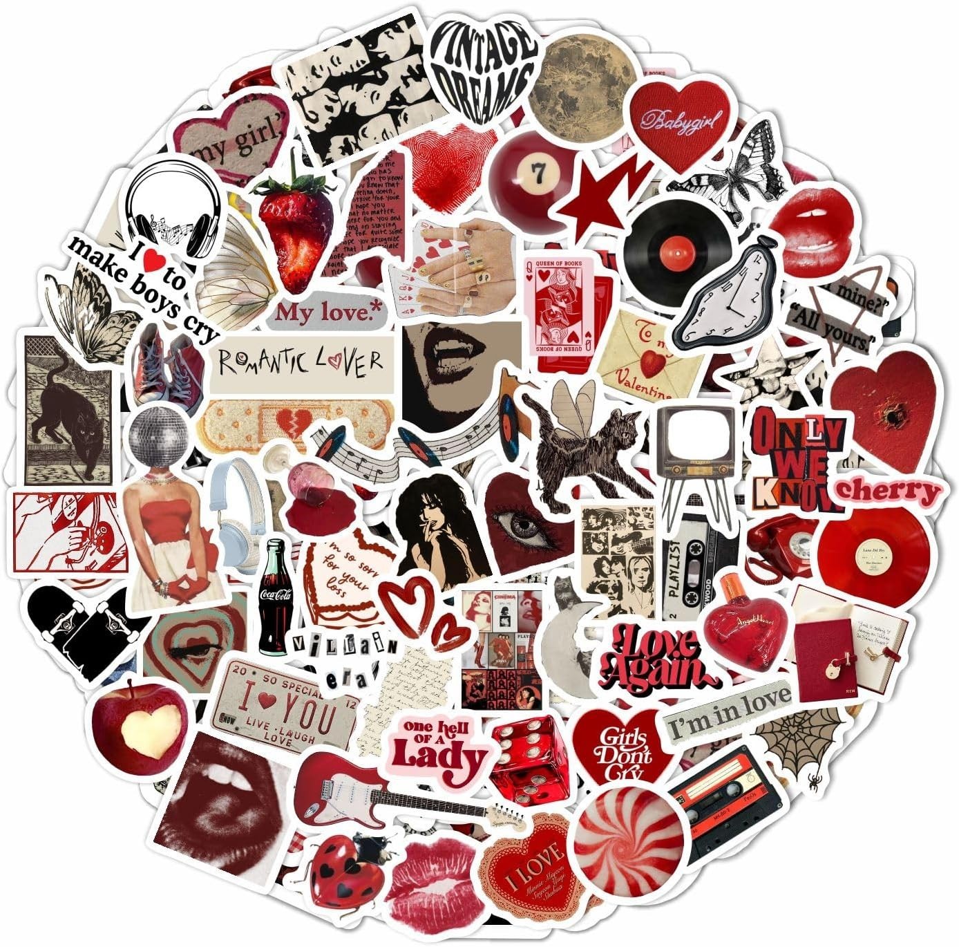 100Pcs Downtown Girl Stickers for Water Bottle and Laptop – Downtown Girl Par…