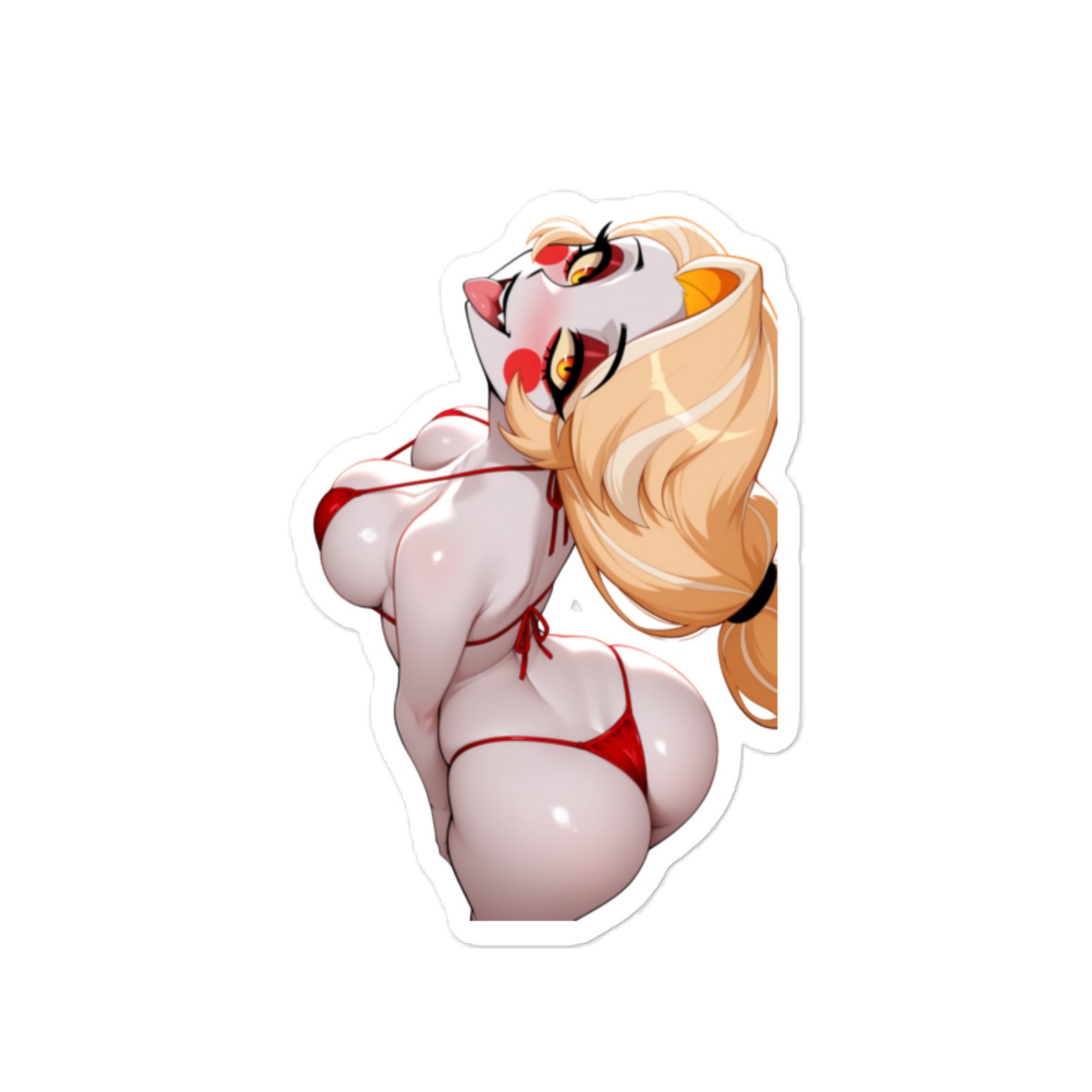 Charlie Morningstar Anime Sticker – 6" Tall Waifu Weatherproof Vinyl Car Decal