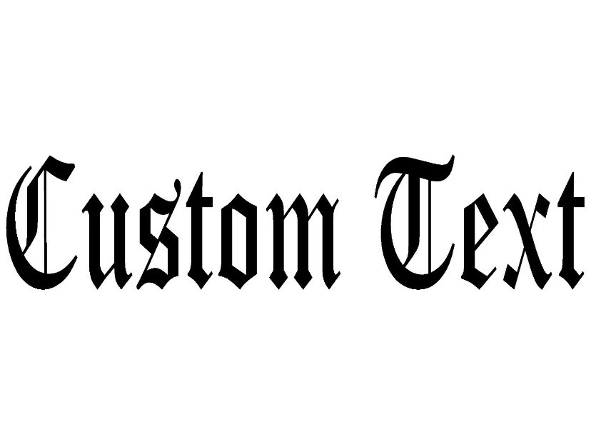 CUSTOM TEXT Vinyl Decal Sticker Car Window Bumper YOUR Personalized Lettering