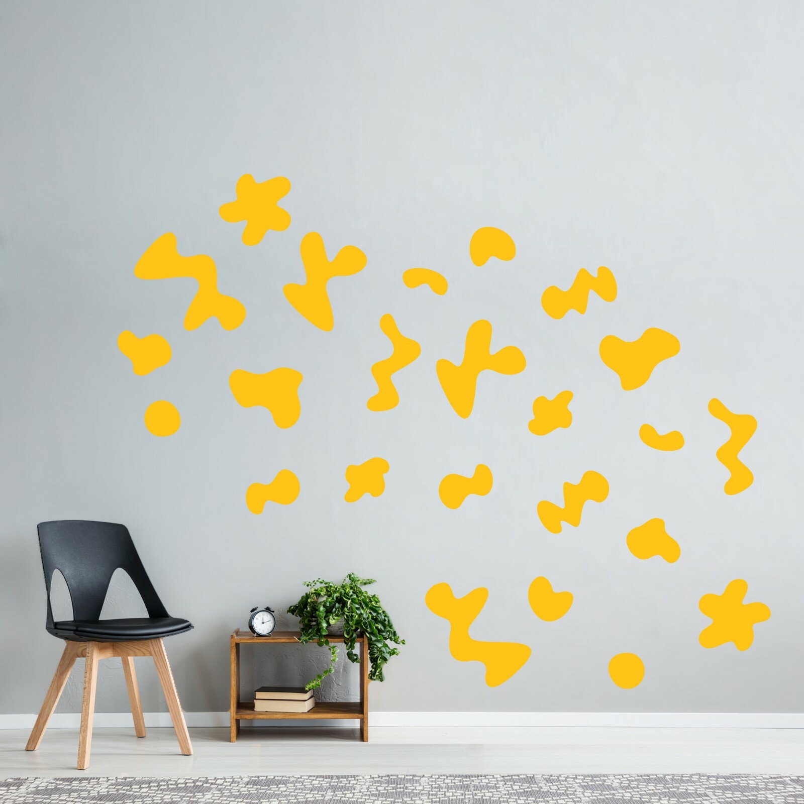 Retro Fluid Shapes Decal Set