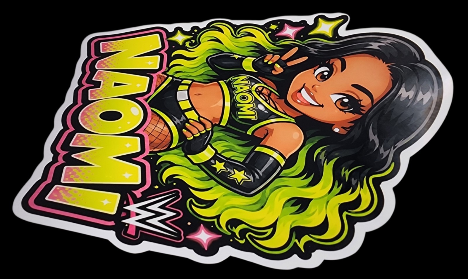 Female Wrestler Waterproof Car Decal Laptop Vinyl Sticker Large