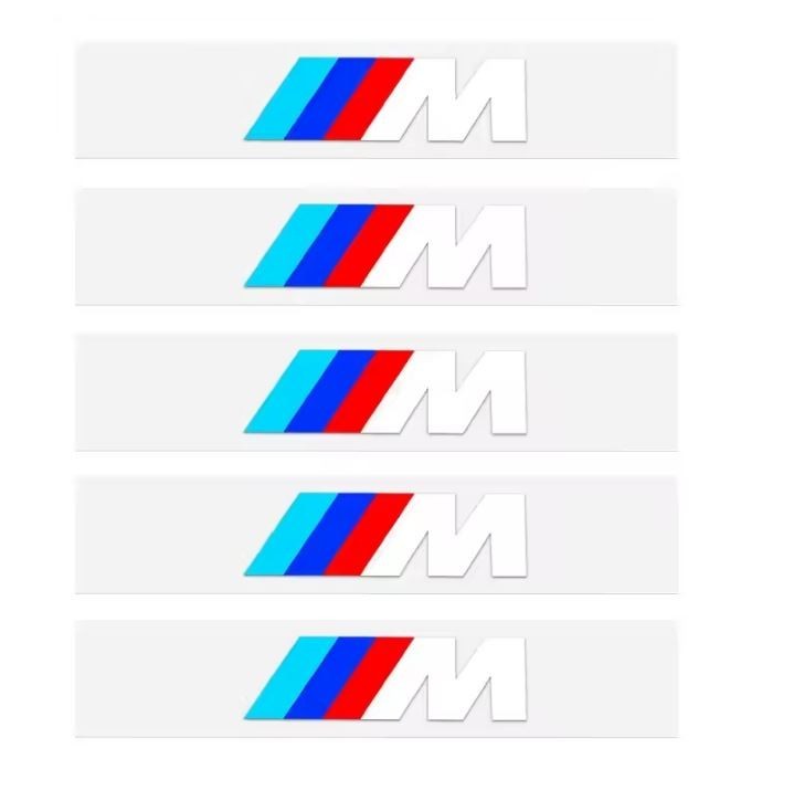 SJT88-66 Car Interior Sticker Creative Emblem Badge Sticker Waterproof For BMW..