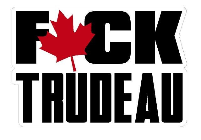 F*%K Trudeau Decal Sticker Political Canada Proud Liberal Funny Awesome