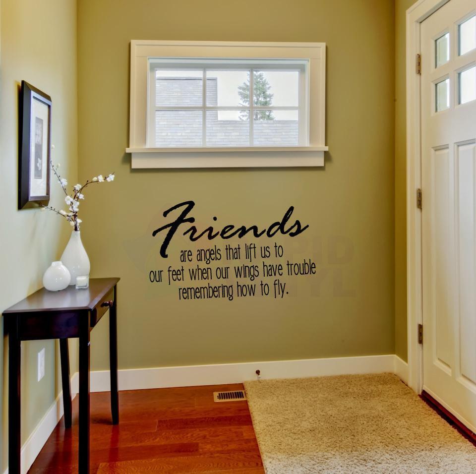 Friends are angles that lift us… Vinyl Wall Decal