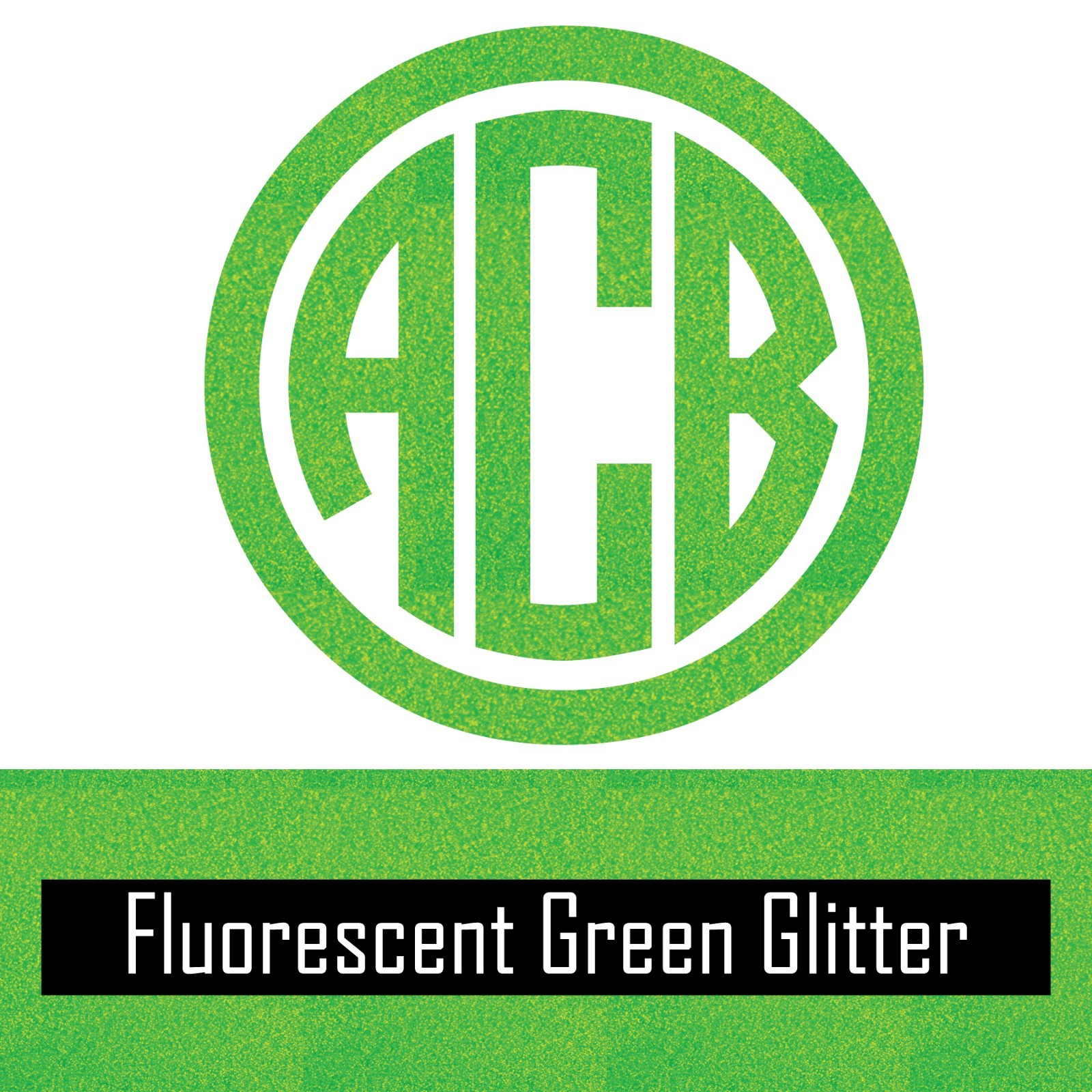 Glitter Circle Monogram Vinyl Decal Sticker for Yeti Tumbler iPhone Samsung