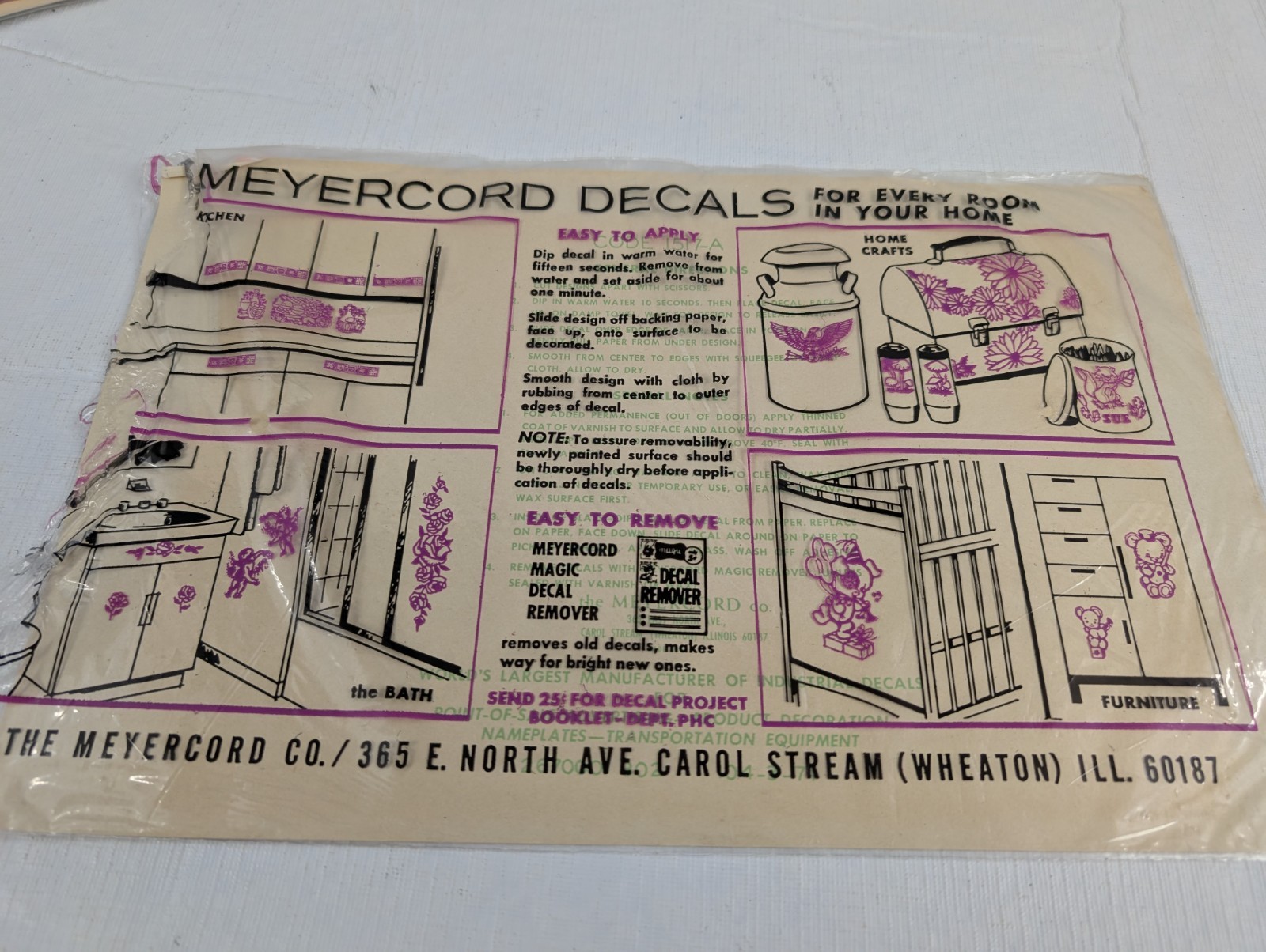 Vintage Meyercord Large Sailing Ship Decals, Lot of 2 One Open One Sealed