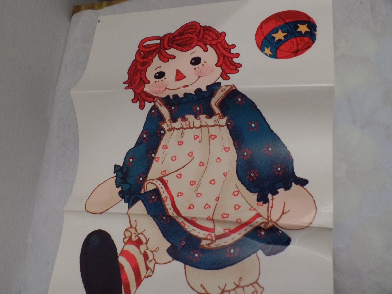 Raggedy Ann & Andy Nursery Wall Stickers Decals Decor 3 Sheets Ann Andy Dog