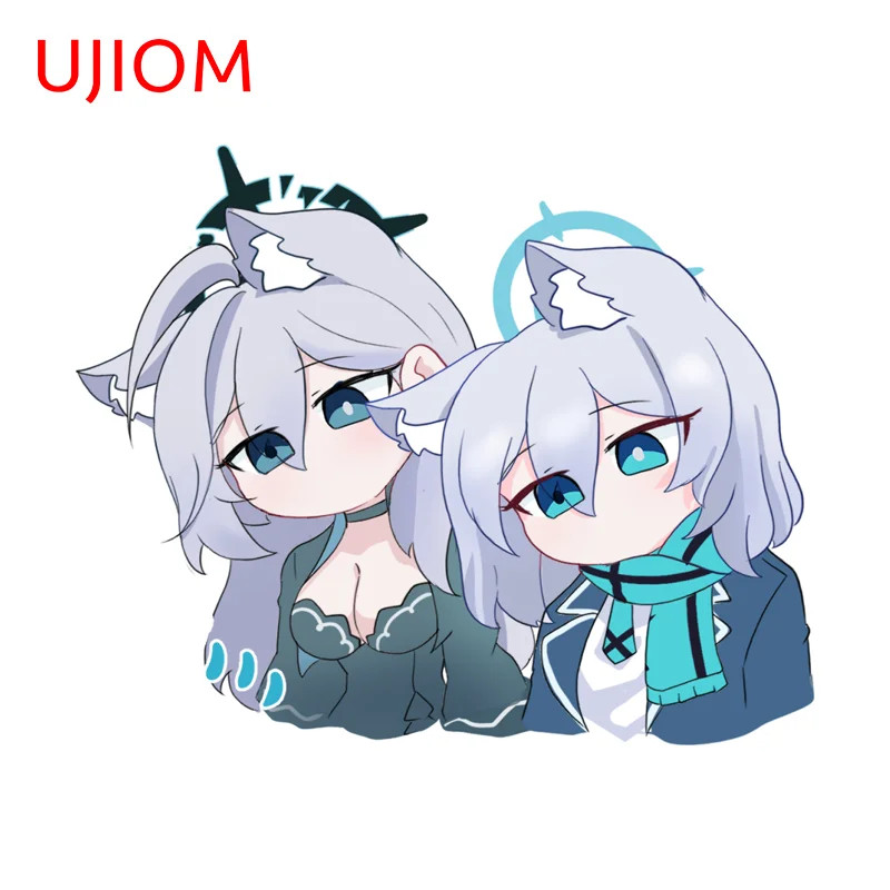 UJIOM Cartoon Sunaookami Shiroko Beautiful Waifu Wall Sticker Delicate Decal