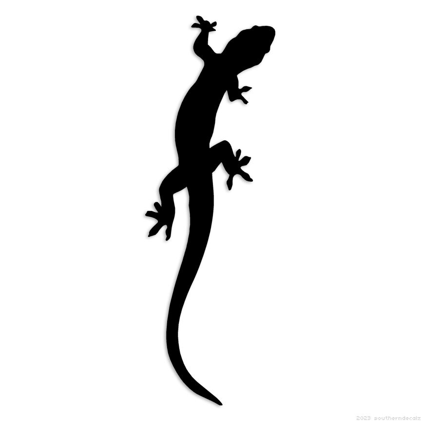 Gecko Lizard – Decal Sticker – Multiple Colors & Sizes – ebn6110