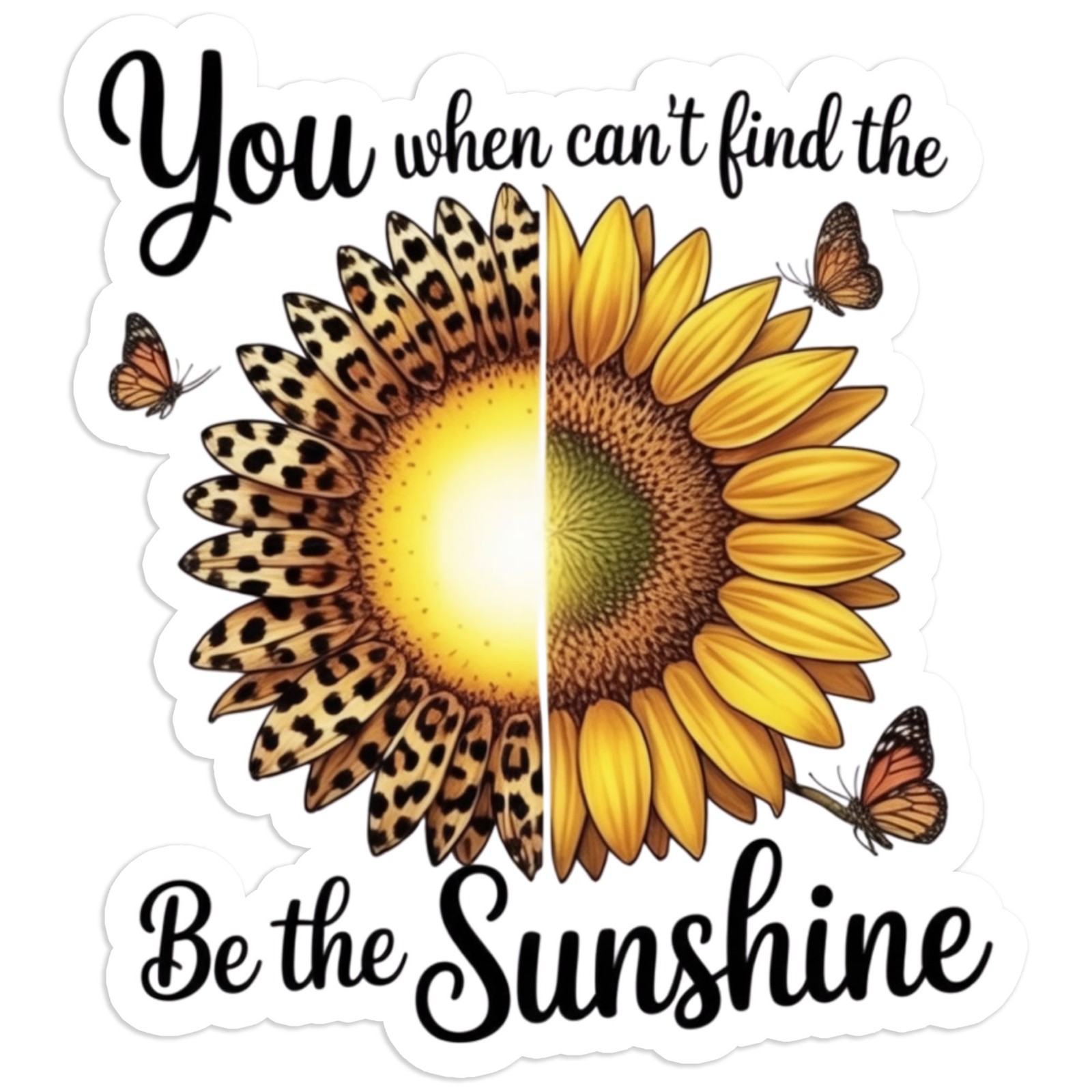 When You Can't Find the Flowers – Vinyl Decal Sticker – #1783
