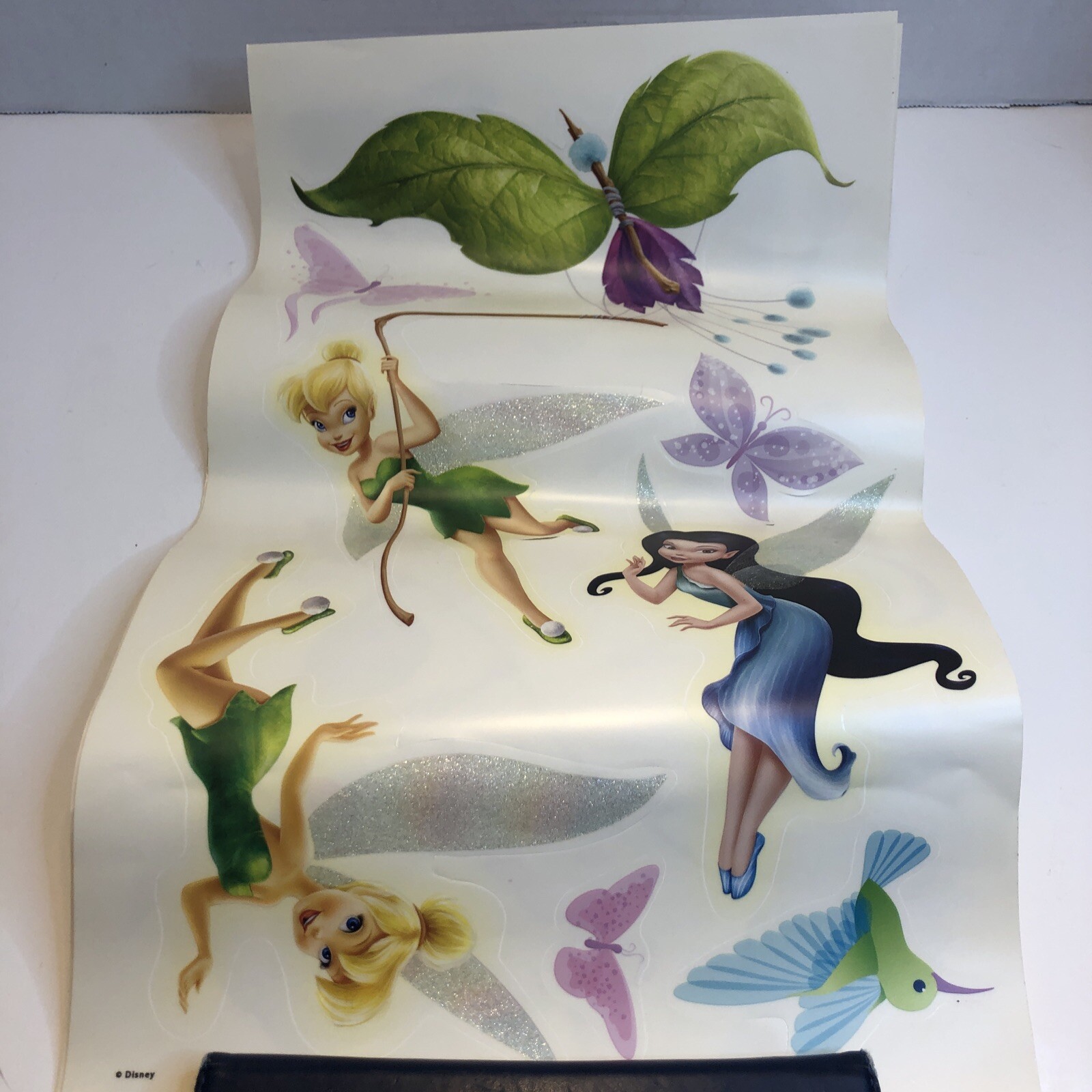 Disney Fairies Peel & Stick Glitter Wall Decals Removable Twinklebell
