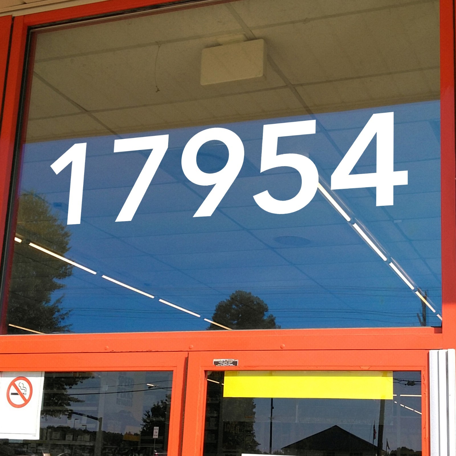 Large Storefront Address Numbers Vinyl Decal Window Avenir Next Demi Font