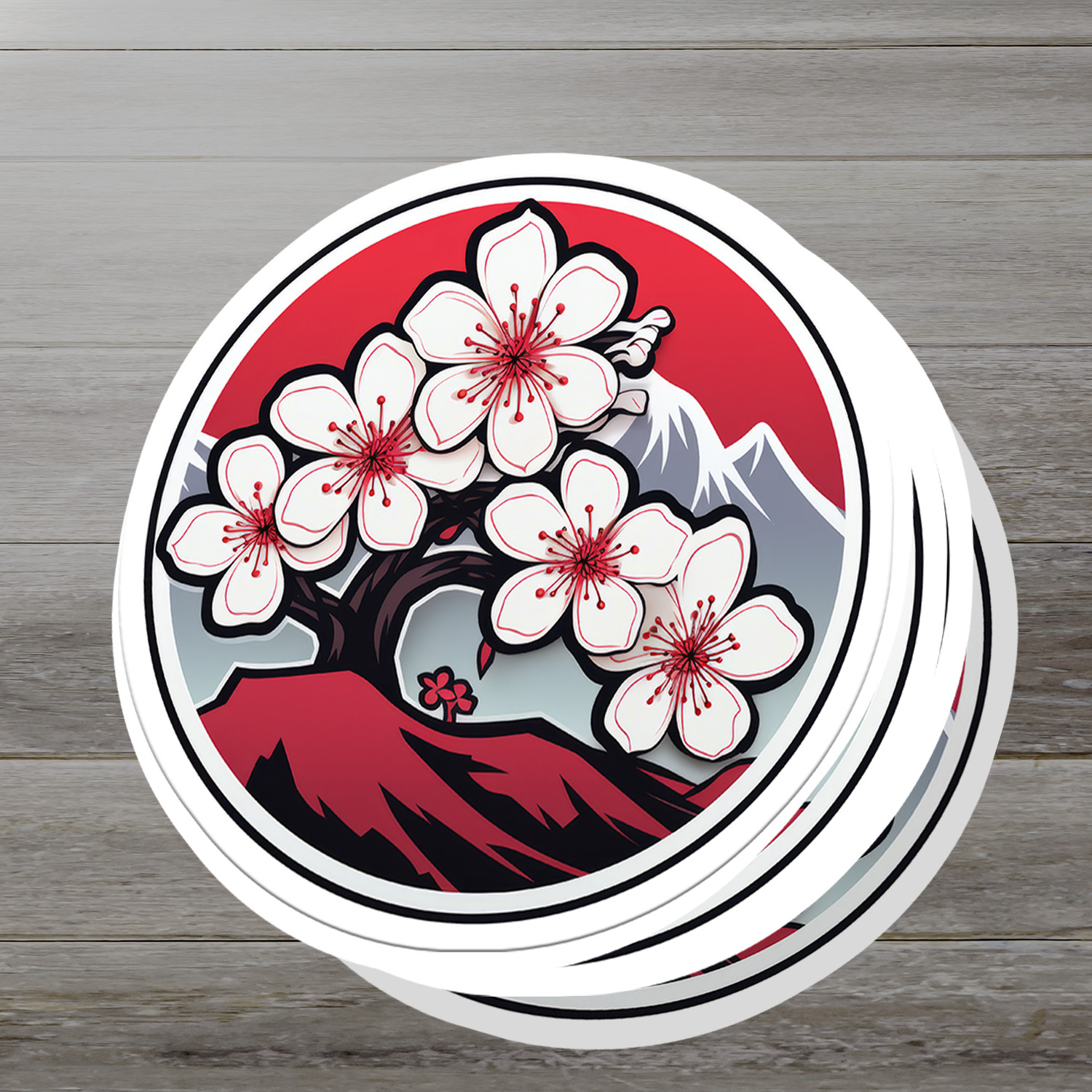 Cherry Blossom Vinyl Sticker – Embrace Nature's Beauty Anywhere You Go!