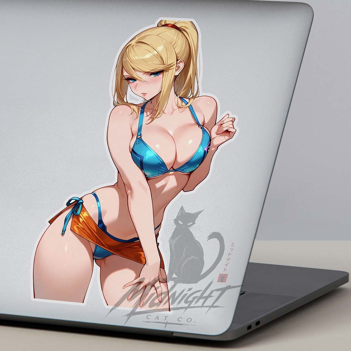Samus Waifu 6" Sticker Anime Manga Cute Laptop Skateboard Car tool box